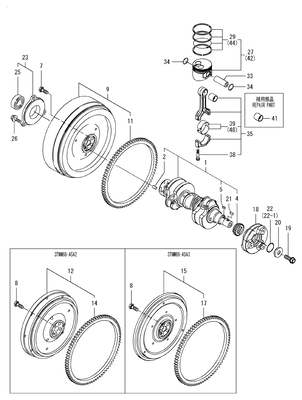 CRANKSHAFT & PISTON (3TNM68-ASA) CRANKSHAFT & PISTON (3TNM68-ASA)