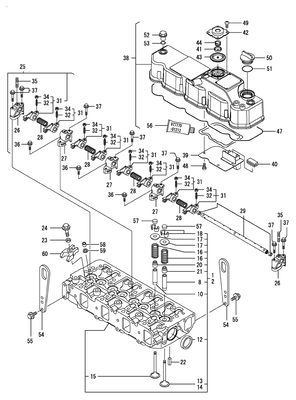 CYLINDER HEAD & BONNET (4TNV88-DSA) CYLINDER HEAD & BONNET (4TNV88-DSA)