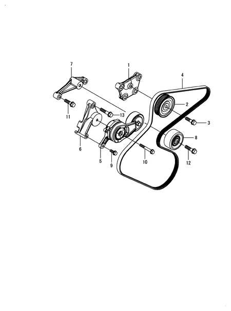 COOLING FAN BELT (4TN107FTT-5SMUF)