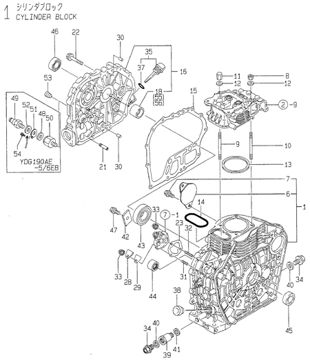CYLINDER BLOCK (YDW190AE5/6E)