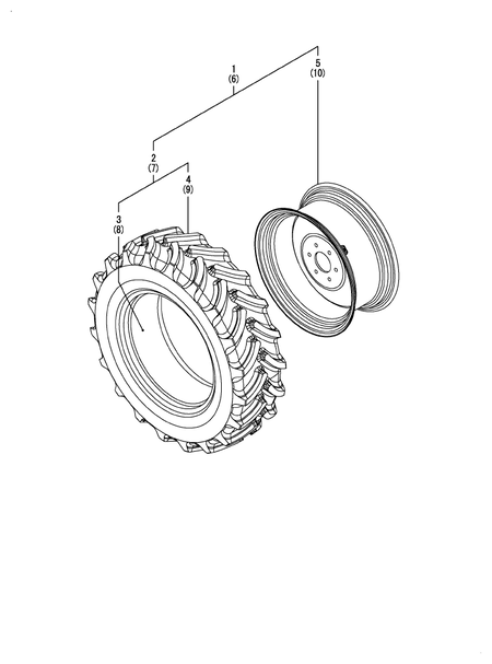 FRONT WHEEL TIRE(RADIAL) (YT357AJ,Y(300001-) FRONT WHEEL TIRE(RADIAL) (YT357AJ,Y(300001-)