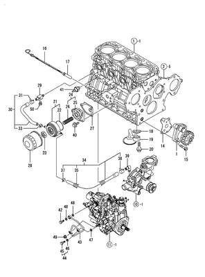 LUB.OIL SYSTEM (4TNV88-BDSA3) LUB.OIL SYSTEM (4TNV88-BDSA3)