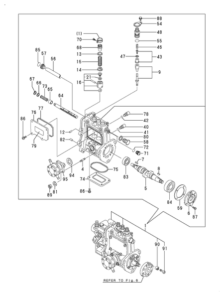 FUEL INJECTION PUMP (3TNV70-ASA3)
