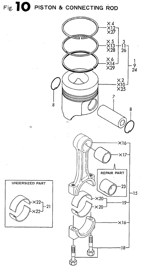 PISTON & CONNECTING ROD (4TN82E-AS) PISTON & CONNECTING ROD (4TN82E-AS)