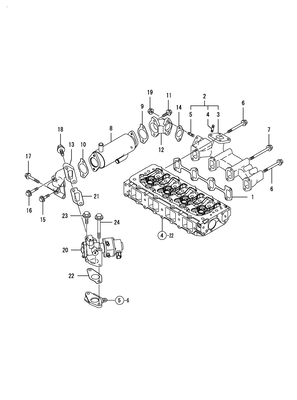 EXHAUST MANIFOLD (4TNV84T-ZDSA2D) EXHAUST MANIFOLD (4TNV84T-ZDSA2D)