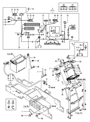 WIRE HARNESS(ENGINE)(CABIN) (YT359Y)