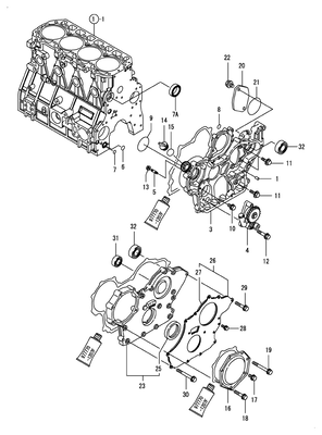 GEAR HOUSING (4TNV98T-ZNSA2D) GEAR HOUSING (4TNV98T-ZNSA2D)
