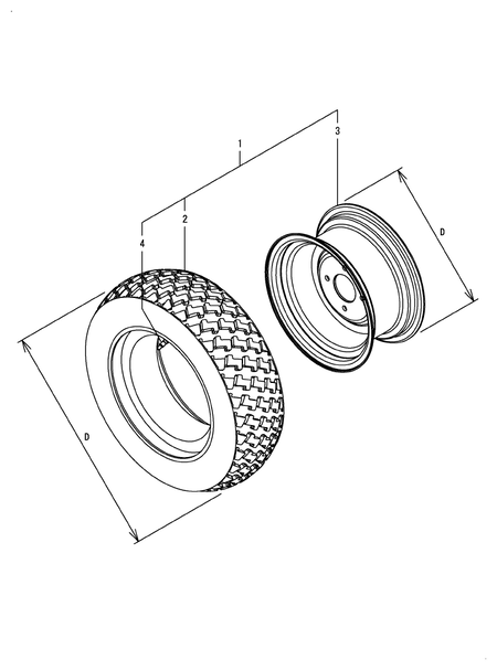 (18A)FRONT WHEEL TIRE(R3) (SA324)