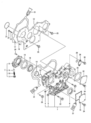 GEAR HOUSING (4TNV88-DSA) GEAR HOUSING (4TNV88-DSA)