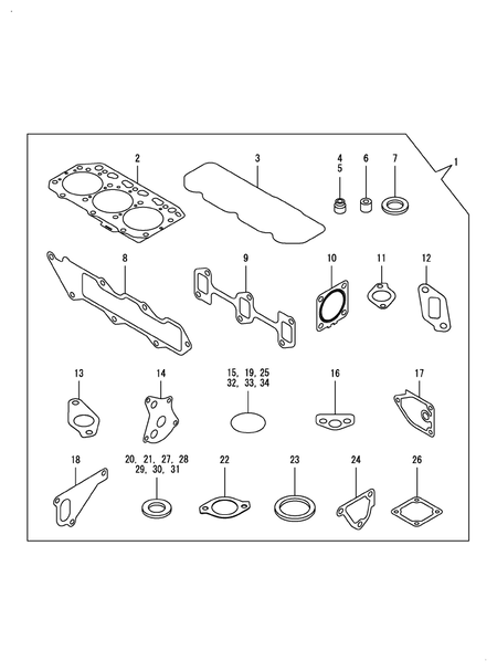 GASKET SET (3TNV88F-EPWN)