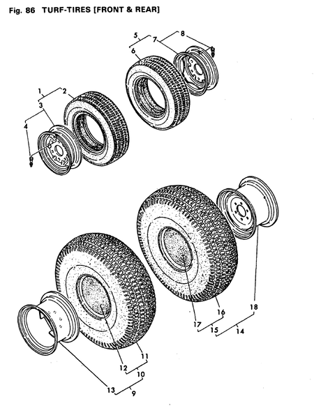 TURF-TIRES(STANDARD) (YM226D) TURF-TIRES(STANDARD) (YM226D)