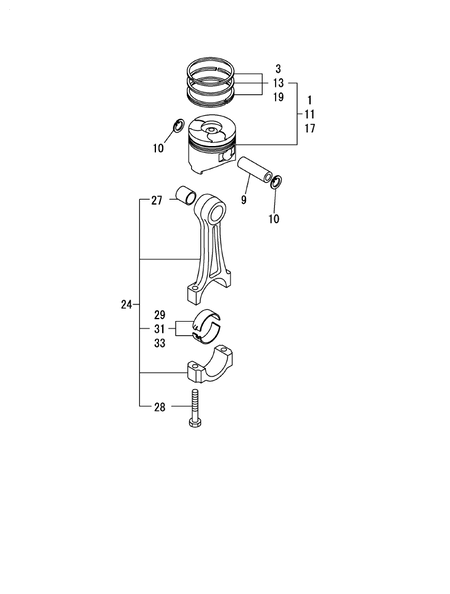 PISTON & CONNECTING ROD (L100N6-PEYT2YI)