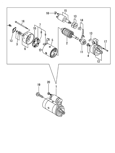 STARTER MOTOR (L100N6-PEYT2YI) STARTER MOTOR (L100N6-PEYT2YI)