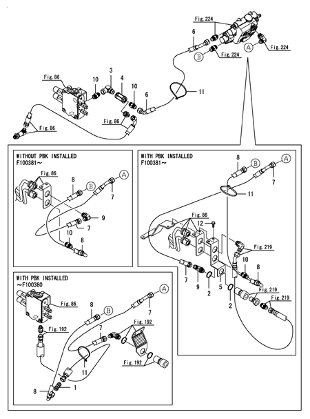 REAR REMOTE(HYDRAULIC HOSE) (YT235Y)