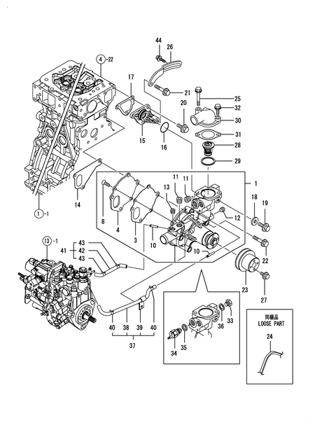 COOLING WATER SYSTEM (4TNV84T-BGKL)