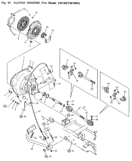 CLUTCH (FOR YM140/140D) (YM140D)
