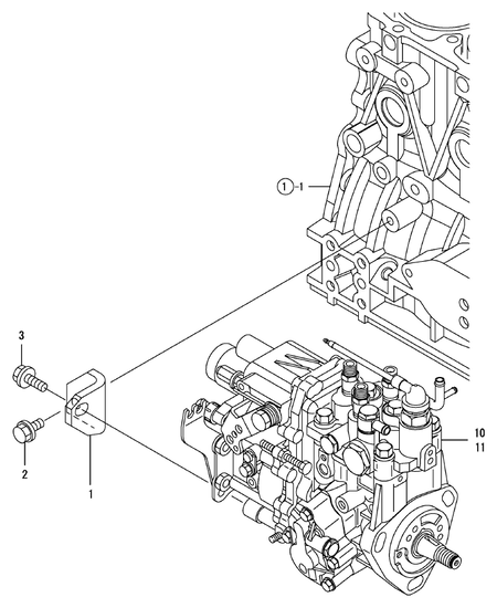FUEL INJECTION PUMP (3TNV88-MRE)