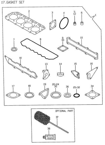 GASKET SET (4TNE88-EHP)
