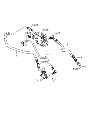 LOADER HOSE (YT359Y) LOADER HOSE (YT359Y)