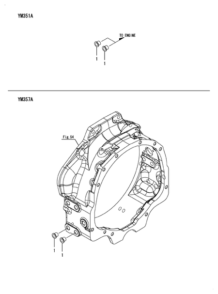 CAP(FLYWHEEL HOUSING) (YM351A) CAP(FLYWHEEL HOUSING) (YM351A)