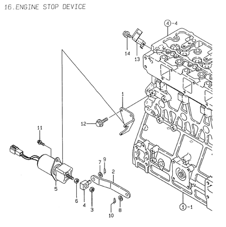 ENGINE STOP DEVICE (4TNE106T-GE)