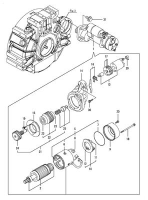 STARTER MOTOR (4TNV98C-NYEM) STARTER MOTOR (4TNV98C-NYEM)
