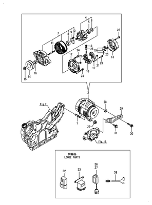 (18A)GENERATOR (4TNV106T-GGE) (18A)GENERATOR (4TNV106T-GGE)