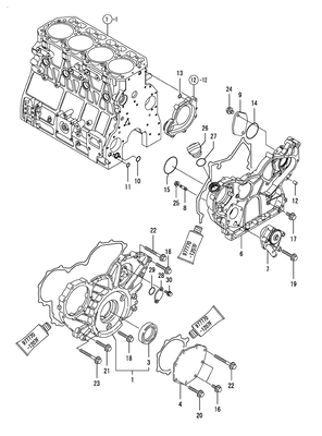 GEAR HOUSING (4TNV106T-GGE) GEAR HOUSING (4TNV106T-GGE)