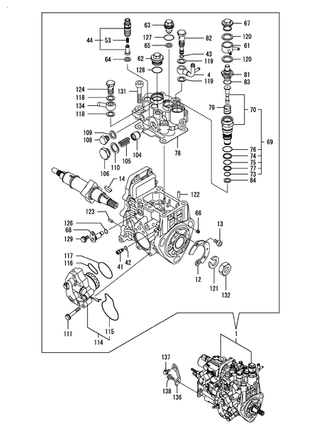 FUEL INJECTION PUMP (4TNV84T-BGGQ) FUEL INJECTION PUMP (4TNV84T-BGGQ)