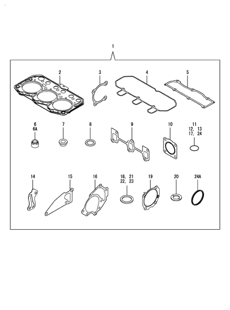 GASKET SET (3TNM72-GGE)
