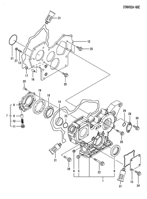 GEAR HOUSING (3TNV82A-DSA)