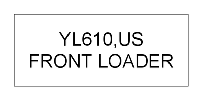 FRONT LOADER (YL610,US)