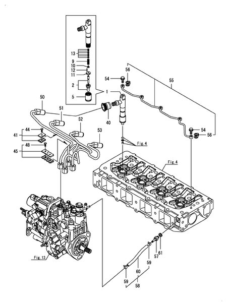FUEL INJECTION VALVE (4TNV84T-BGGES)