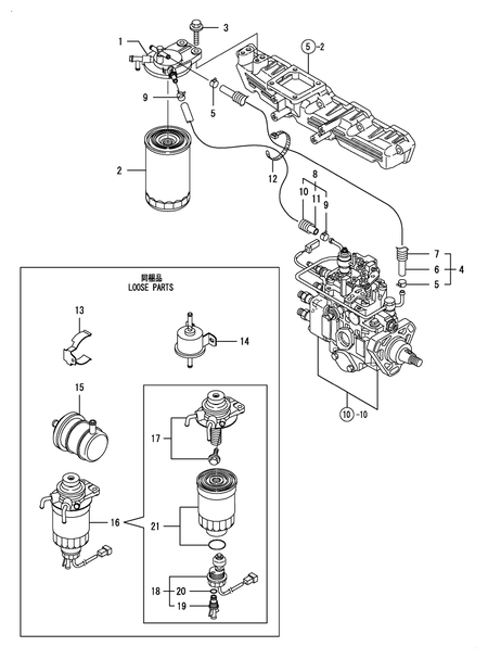 FUEL LINE (4TNE92-POMD) FUEL LINE (4TNE92-POMD)