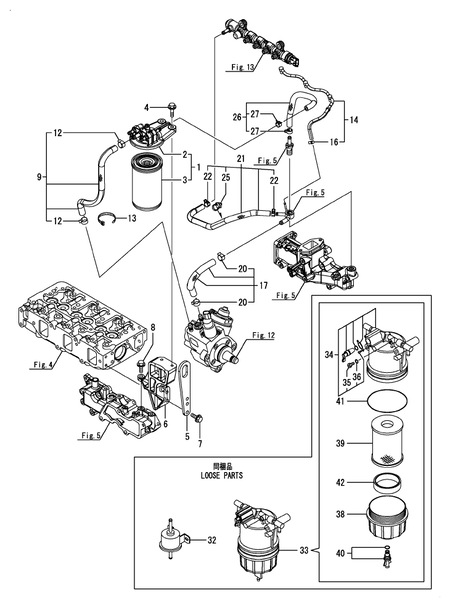 FUEL PIPE (3TNV88C-D7Y) FUEL PIPE (3TNV88C-D7Y)