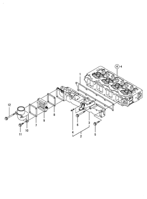 SUCTION MANIFOLD (4TNV98-ZNSAD) SUCTION MANIFOLD (4TNV98-ZNSAD)