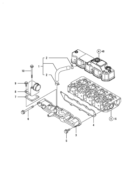 SUCTION MANIFOLD (4TNV88-BKGWLF)
