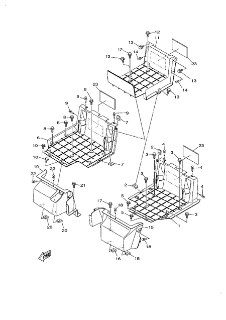 STAND & FOOTREST 2 (YU700G-RD(2022US))