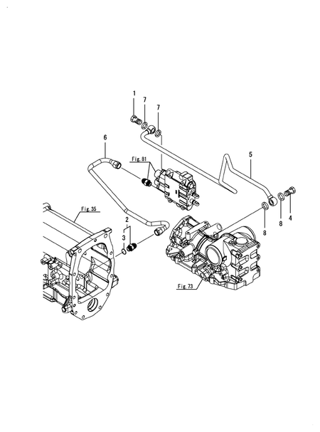 HYD. LINE(LOADER(BACKHOE,REAR (LX4100(YANMAR))