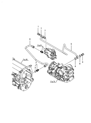 HYD. LINE(LOADER(BACKHOE,REAR (LX4100(YANMAR)) HYD. LINE(LOADER(BACKHOE,REAR (LX4100(YANMAR))