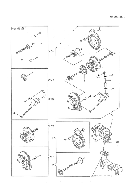 TURBO-CHARGER(COMPONENT PARTS) (3TN84TL-RTBZ)
