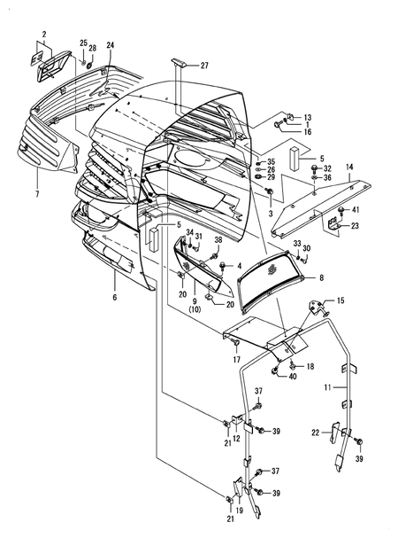 FRONT GRILLE(CAB(ADD.ITEM (T80)