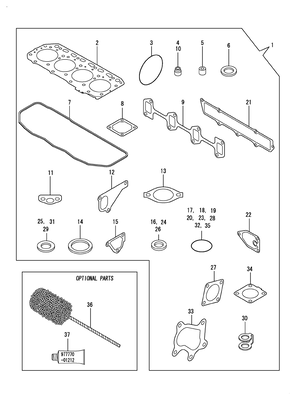 GASKET SET (4TNV84T-DSA2) GASKET SET (4TNV84T-DSA2)