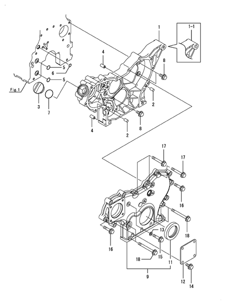 GEAR HOUSING (4TNV86CT-DTR)