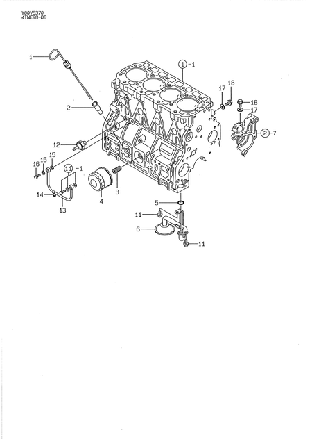 LUB.OIL SYSTEM (4TNE98-DB)