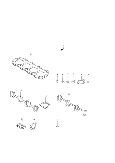 GASKET SET(FOR CYL.HEAD) (4T112TL-P)