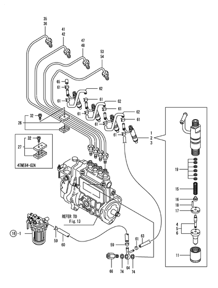 FUEL INJECTION VALVE (4TNE84-G1A)