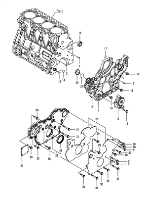 GEAR HOUSING (4TNV98C-GGE) GEAR HOUSING (4TNV98C-GGE)