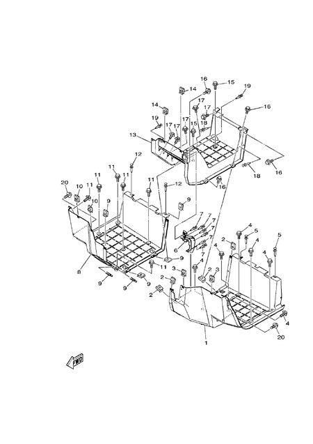 STAND & FOOTREST (YU700G(2019US))