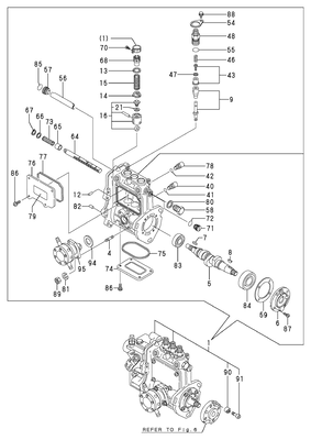 FUEL INJECTION PUMP (3TNV70-ASA) FUEL INJECTION PUMP (3TNV70-ASA)